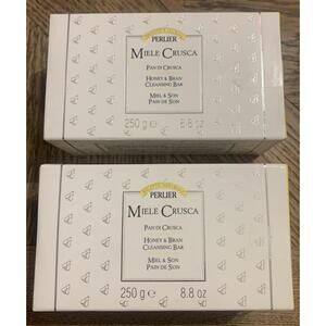Perlier - Miele Crusca Honey & Bran Cleansing Bar (2) 8.8 Oz Each